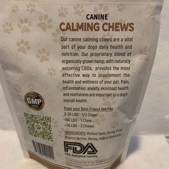 CANINE CALMING CHEWS 600MG ( Free Shipping on all of Canine Products.) - Picture 3 of 5